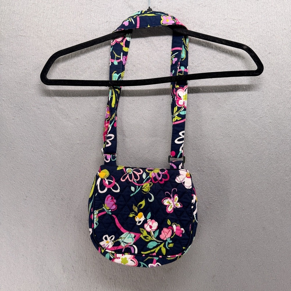 Vera Bradley Little Hipster Crossbody Ribbons Quilted Cotton Retired Pattern